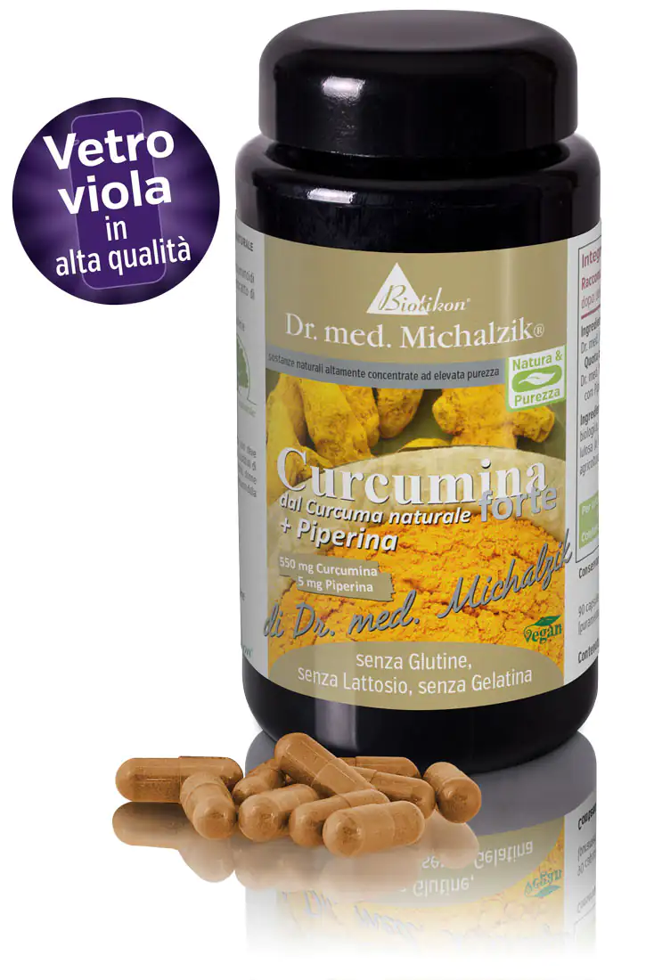 Curcumina forte da curcuma bio + Piperina