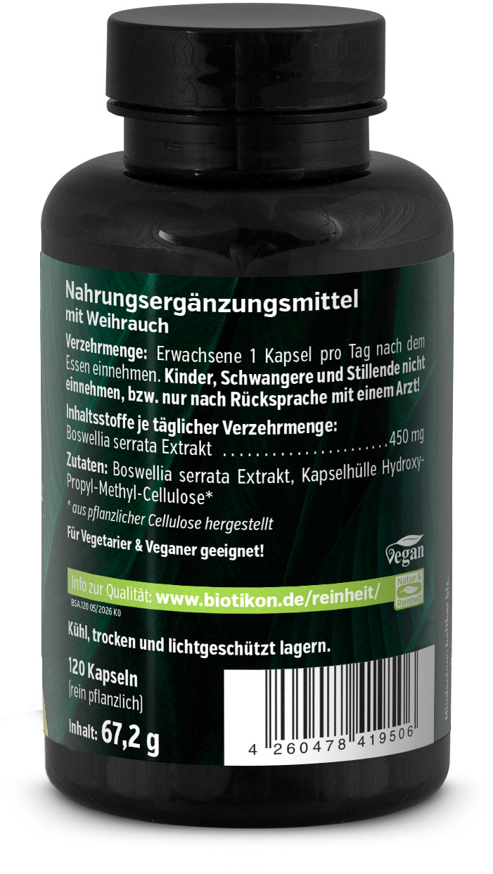 Incenso 450 mg Boswellia serrata Lattina Retro