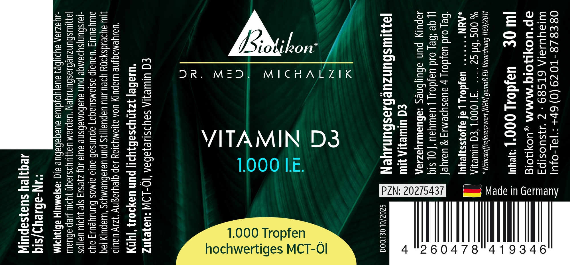Vitamina D3 1000IE etichetta convenzionale (2) Vitamina D3 1000IE etichetta convenzionale (2)