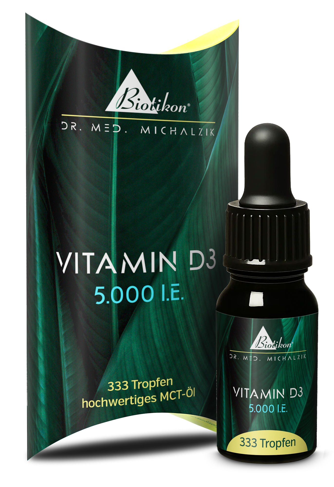 Vitamina D3 5.000 UI, confezione tradizionale con flacone Vitamina D3 5.000 UI, confezione tradizionale con flacone