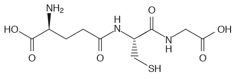 Formula strutturale L-glutatione Formula strutturale L-glutatione