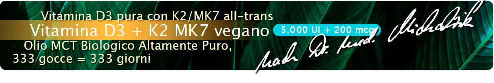 Vitamina D3 + K2 MK7 5.000 UI + 200 mcg gocce vegane