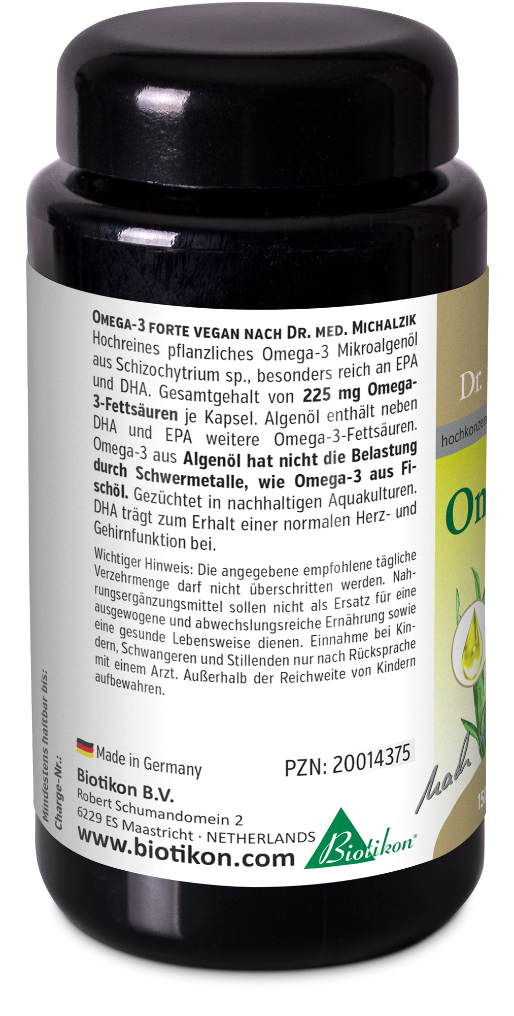 Omega-3 forte vegan -60 capsule, vetro viola