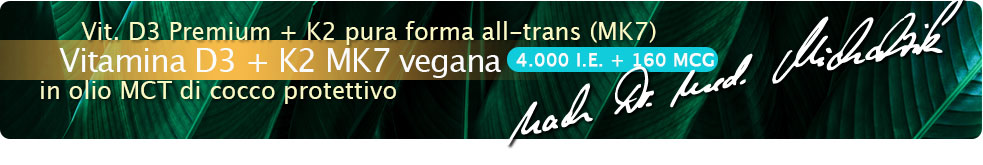 Vitamina D3 + K2 MK7 4.000 UI + 160 mcg gocce vegane