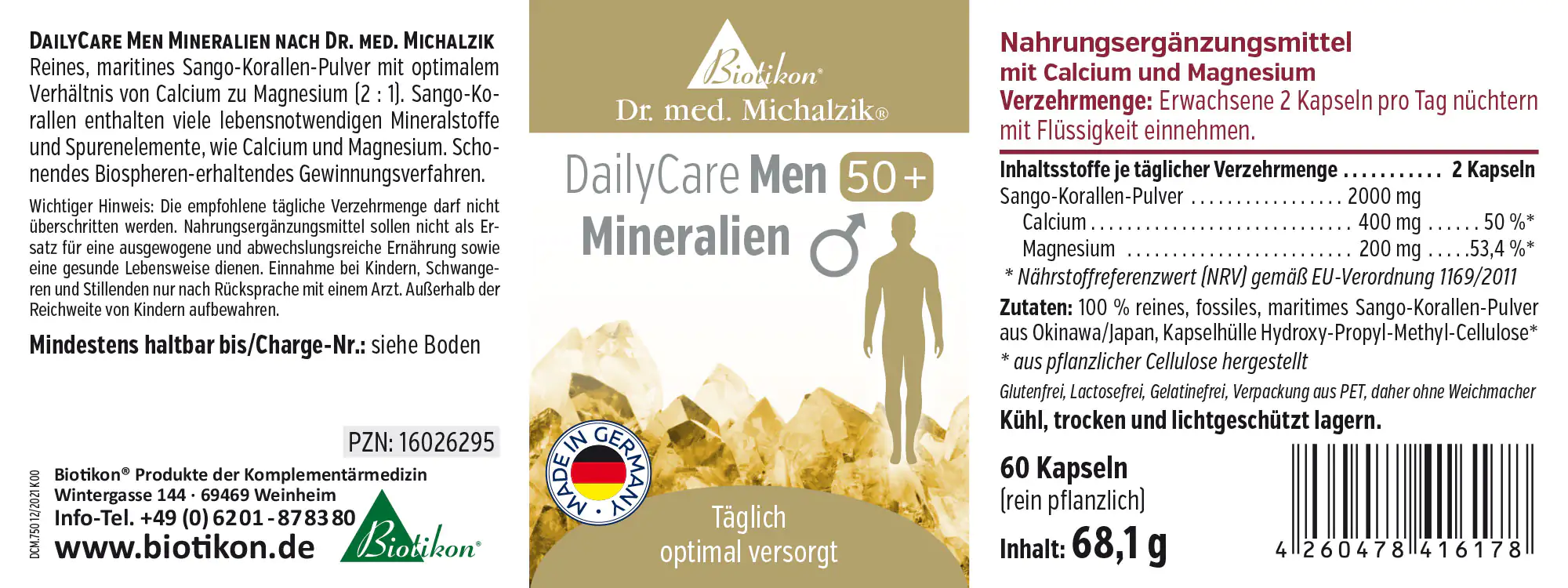 Polvere di corallo Sango 2000 mg – 60 capsule Integratore con polvere di corallo Sango, 60 capsule in confezione trasparente, materiale della capsula dorato, per adulti.