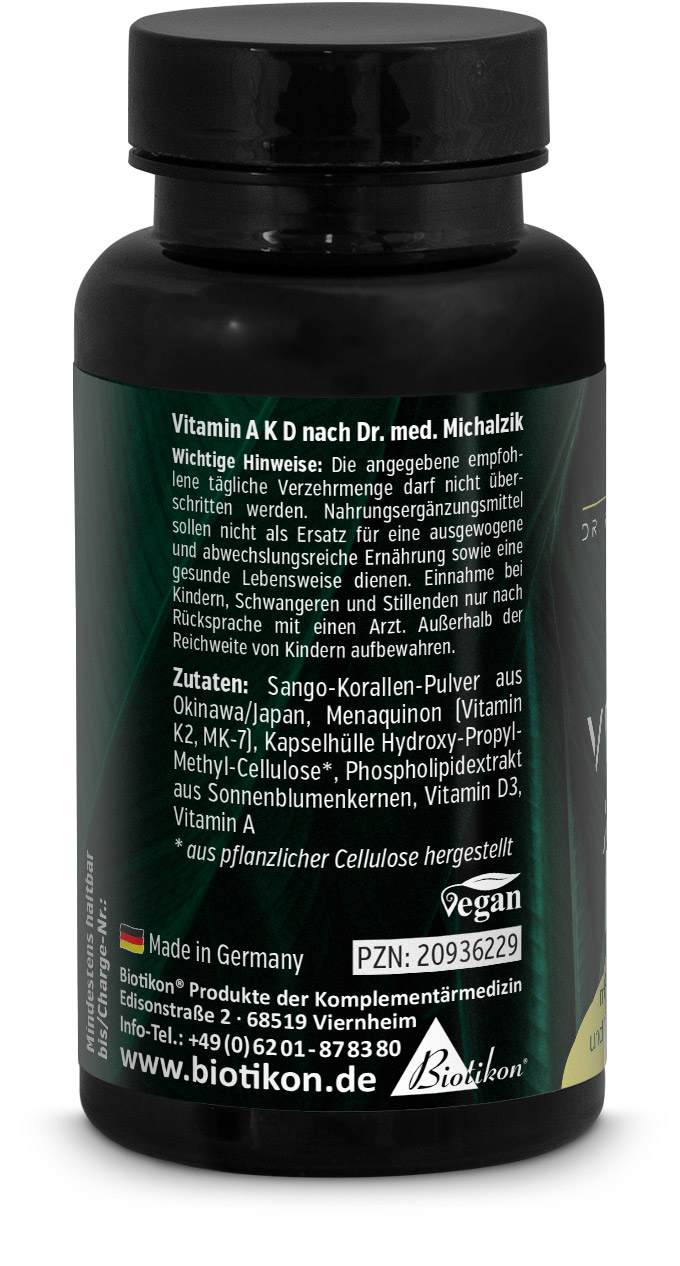 Vitamina A K D immagine del dosaggio retro 1