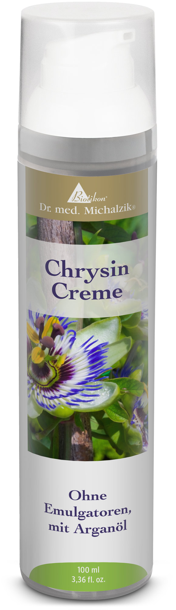 Flacone con dosatore per crema alla crisina Flacone con dosatore per crema alla crisina