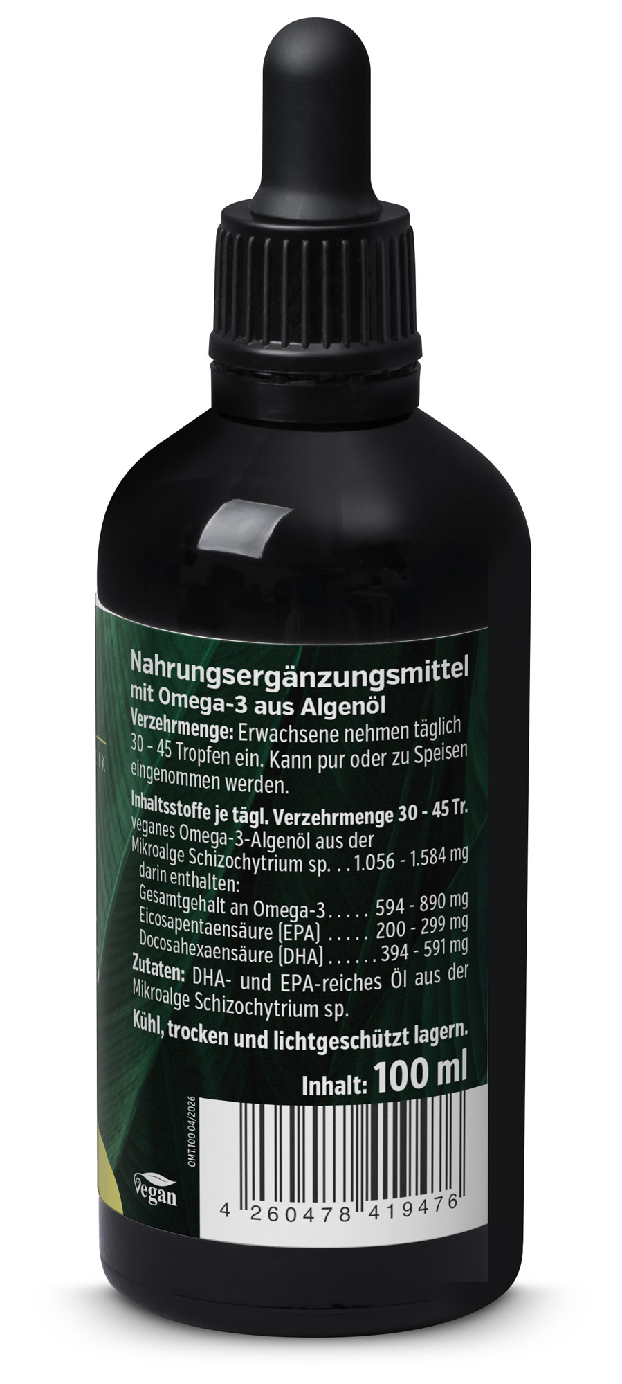 Olio di Alghe Omega-3 Vegano