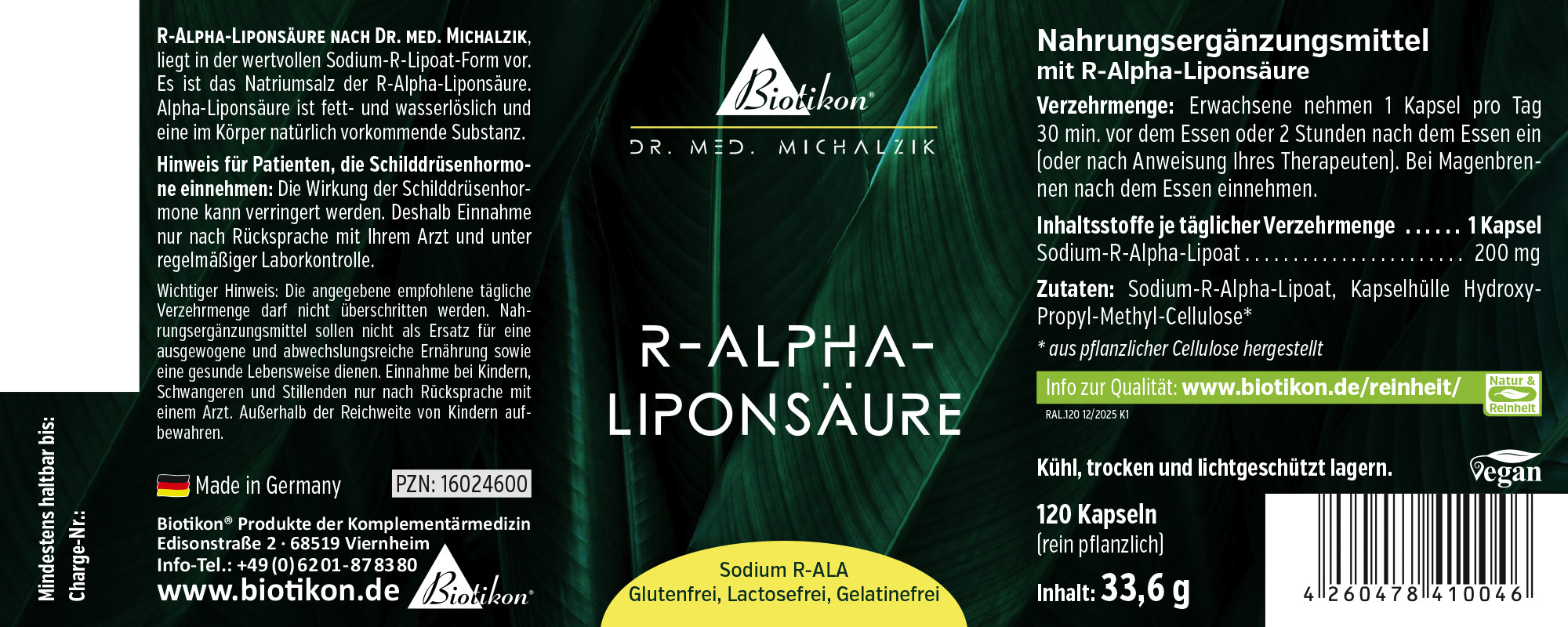 Acido R-alfa-lipoico 200 mg – 120 Capsule Acido R-alfa-lipoico 200 mg – 120 Capsule