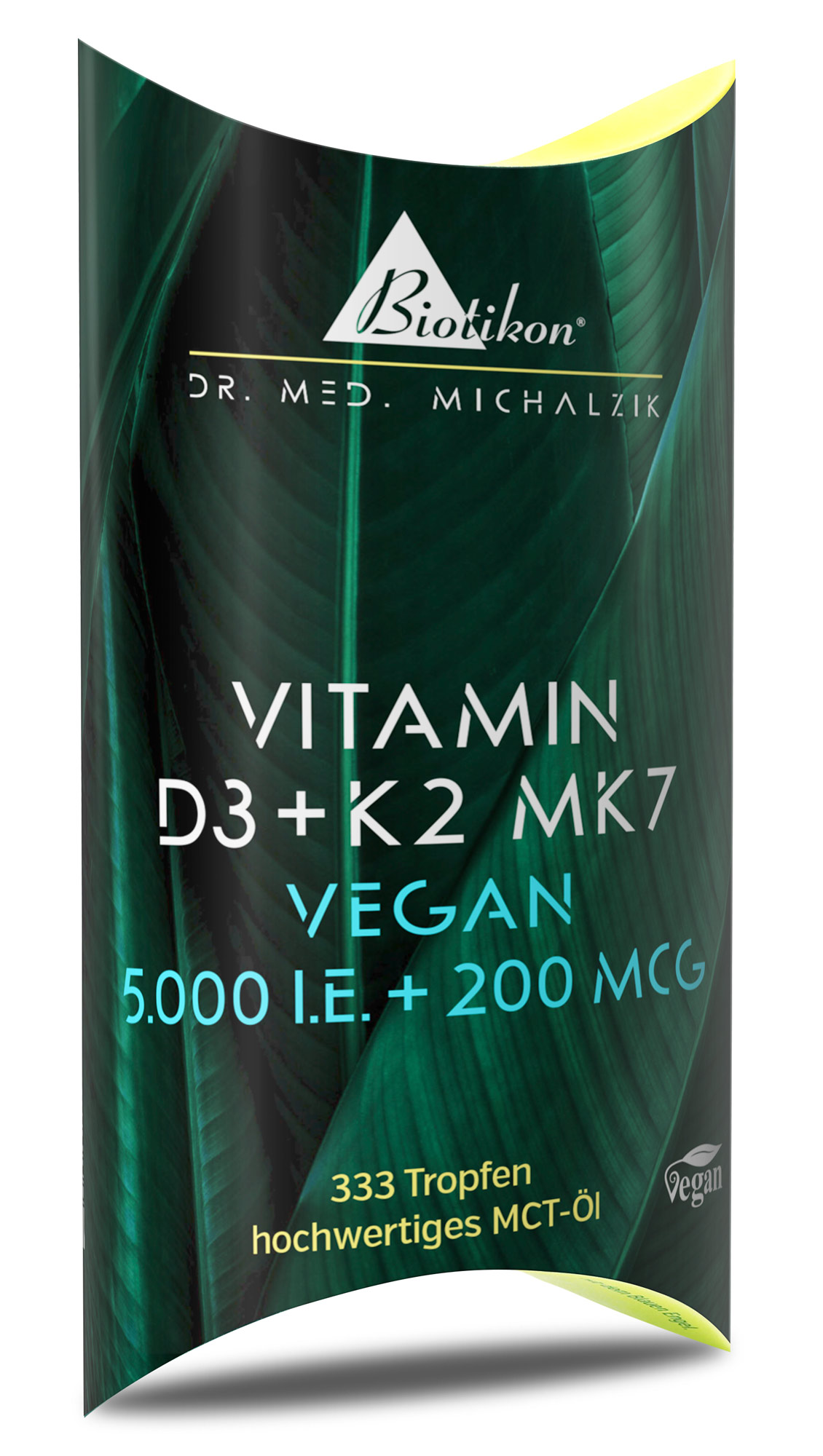 Vitamina D3 + K2 MK7 5.000 UI + 200 mcg gocce vegane