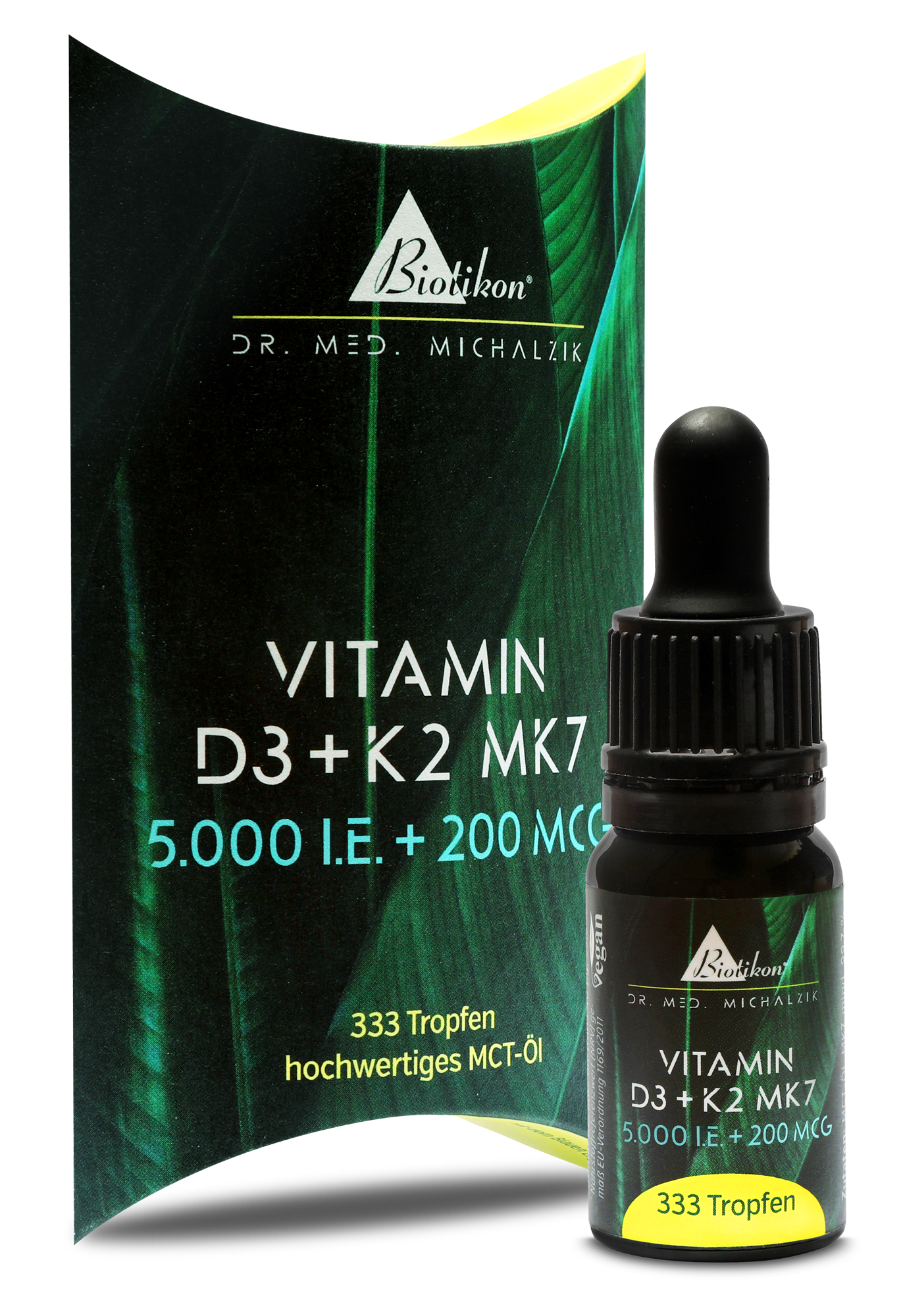 Vitamina D3 + K2 MK7 forte, 5.000 UI + 200 µg