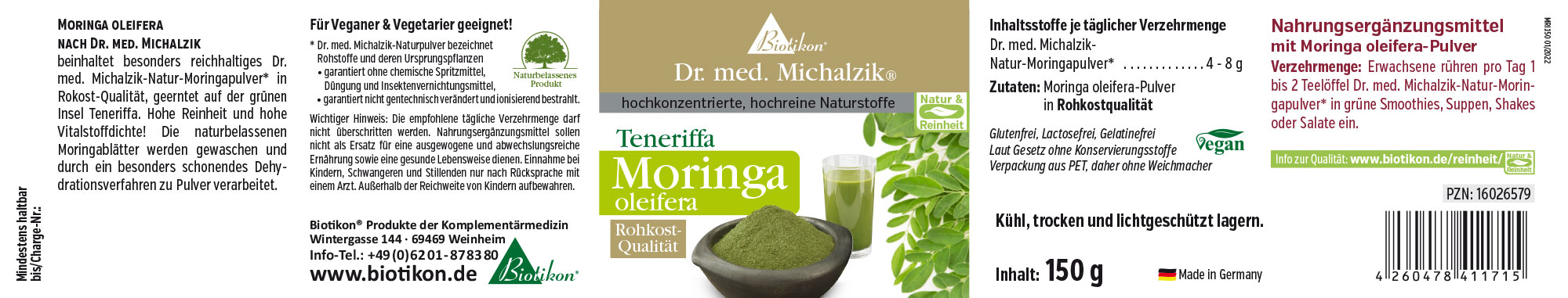 Moringa in polvere da Tenerife